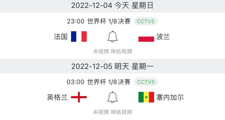 世界杯2022开幕时间表
